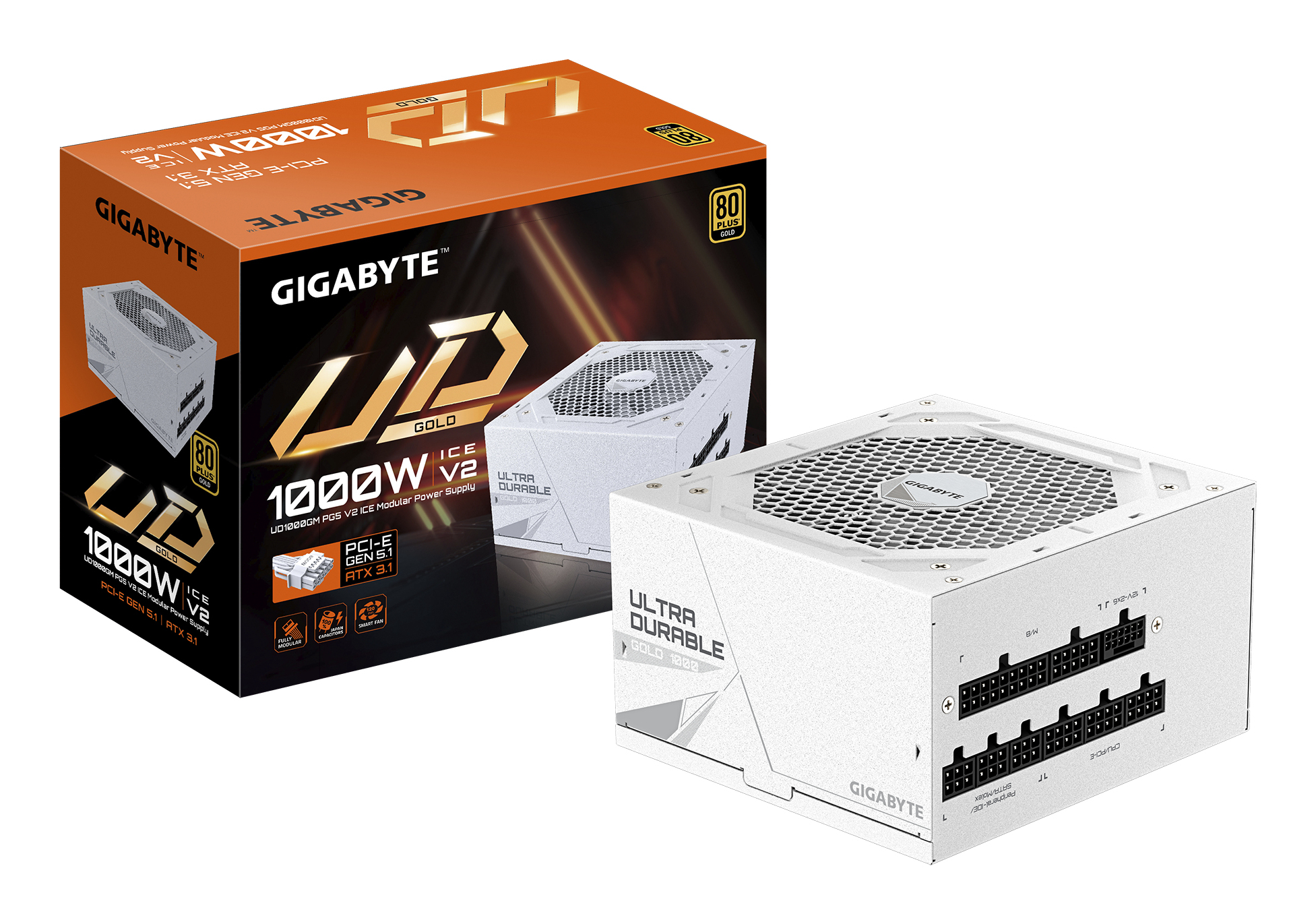 GIGABYTE 1000W  - GP-UD1000GM PG5 ICE o