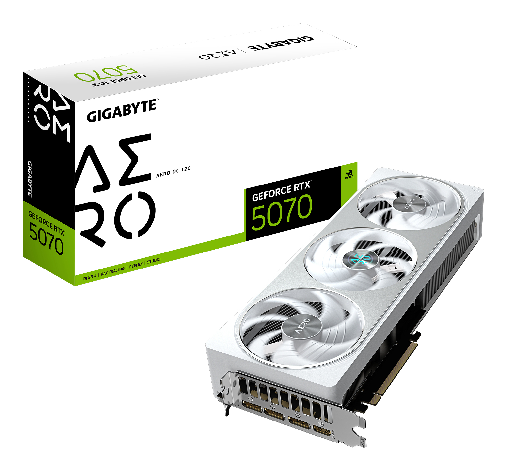 GIGABYTE GeForce RTX 5070 AERO OC 12G Carte Graphique
