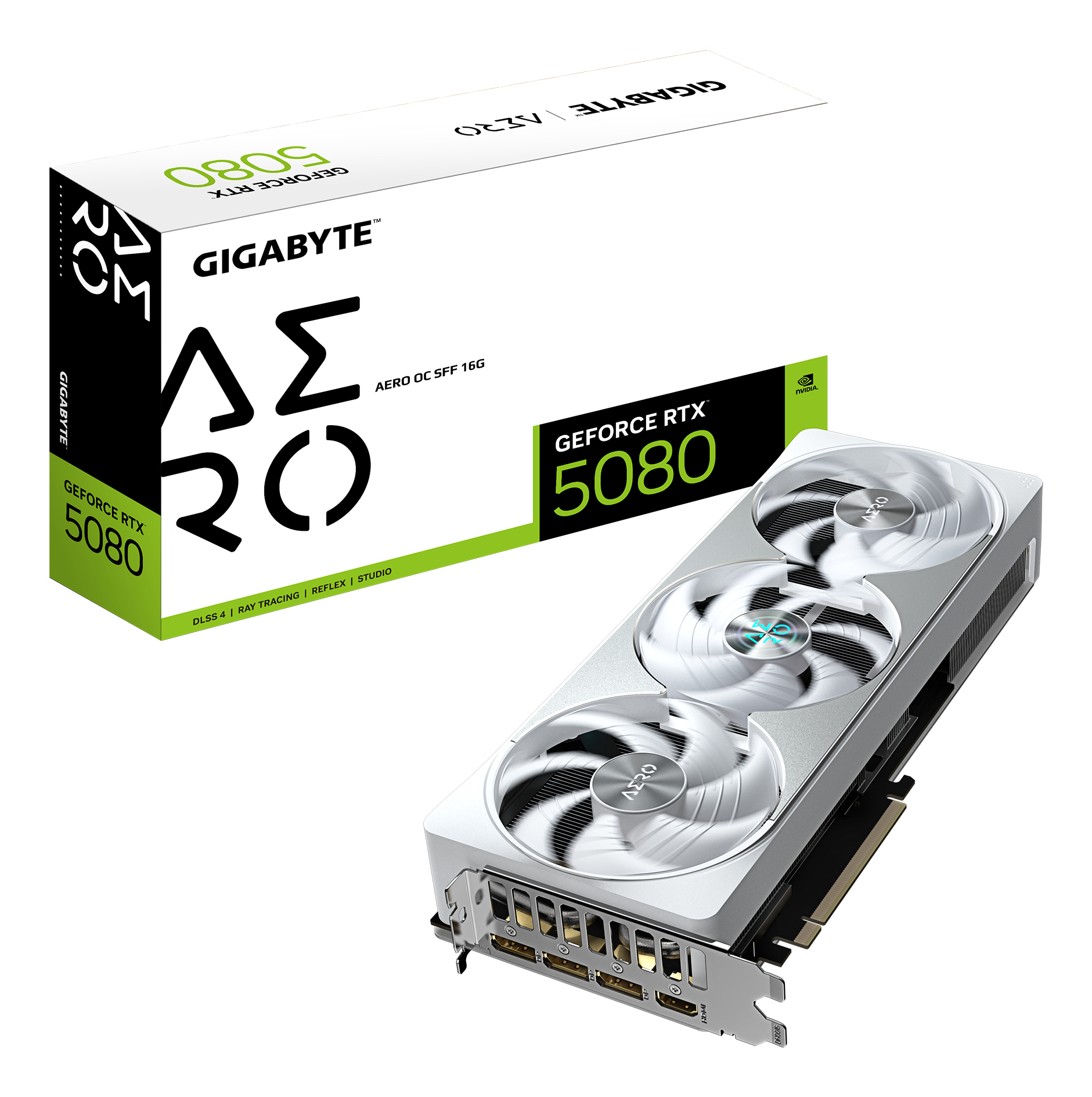 GIGABYTE GeForce RTX 5080 AERO OC SFF 16G Carte graphique
