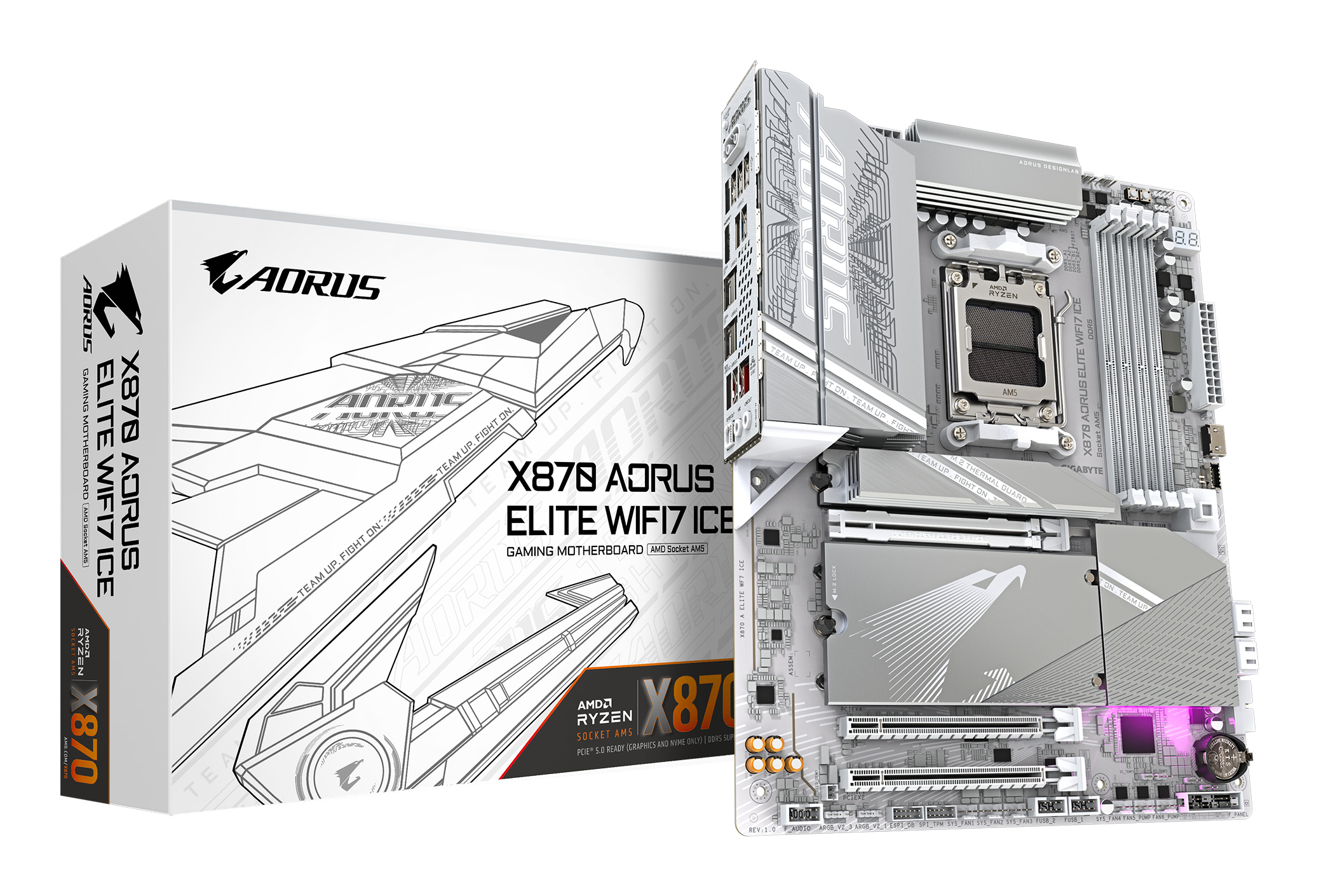 GIGABYTE X870 AORUS ELITE WF7 ICE o