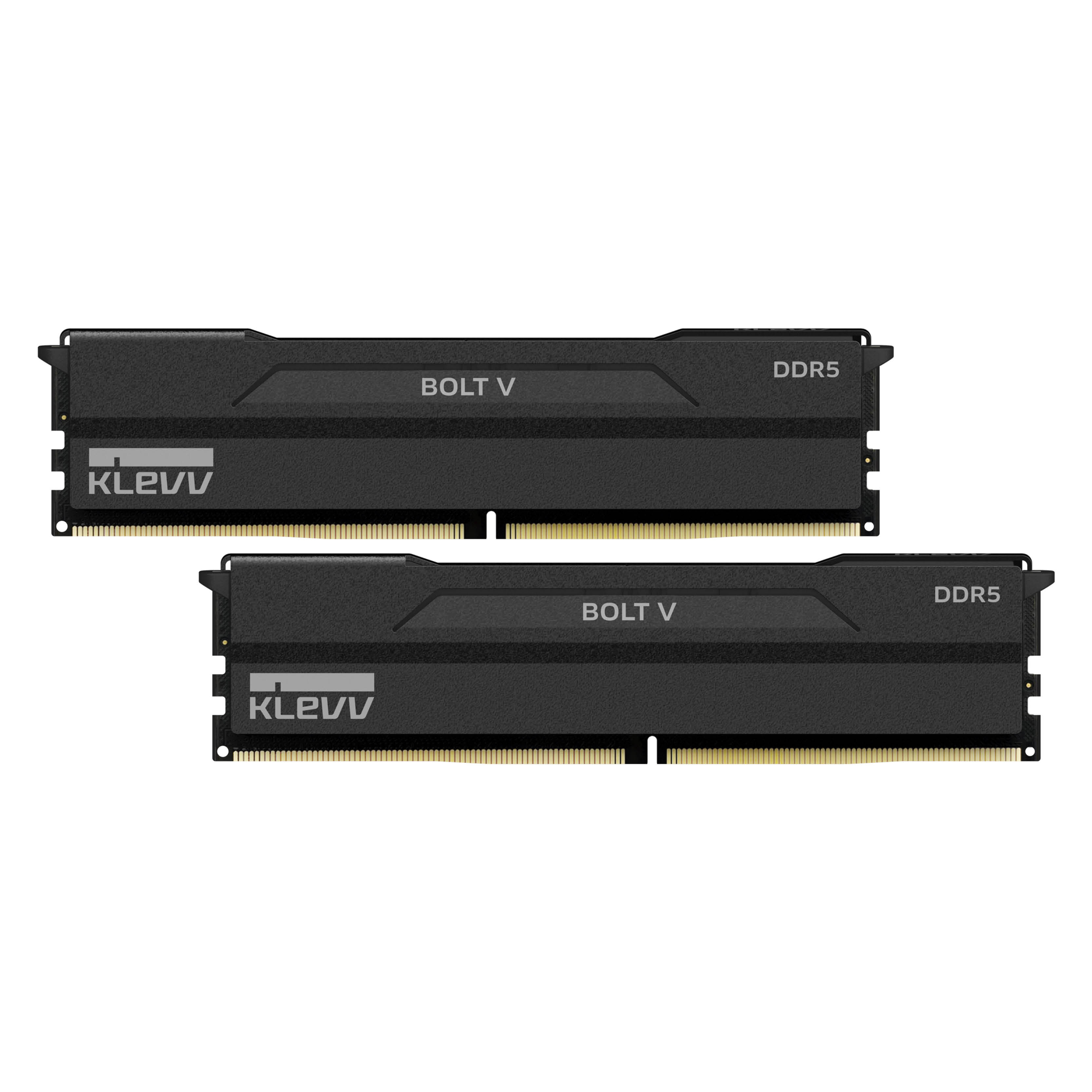 Kit Barettes mémoire 32Go (2x16Go) DIMM DDR5 Klevv Bolt V 6000MHz CL30 (Noir)