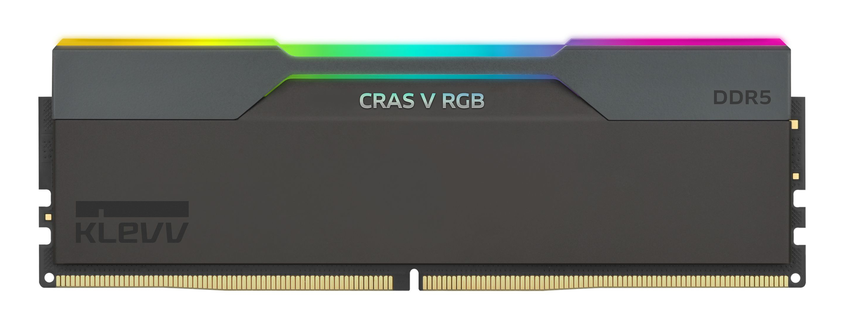 Kit Barettes mémoire 32Go (2x16Go) DIMM DDR5 Klevv Cras V RGB 6400MHz CL30 (Noir)