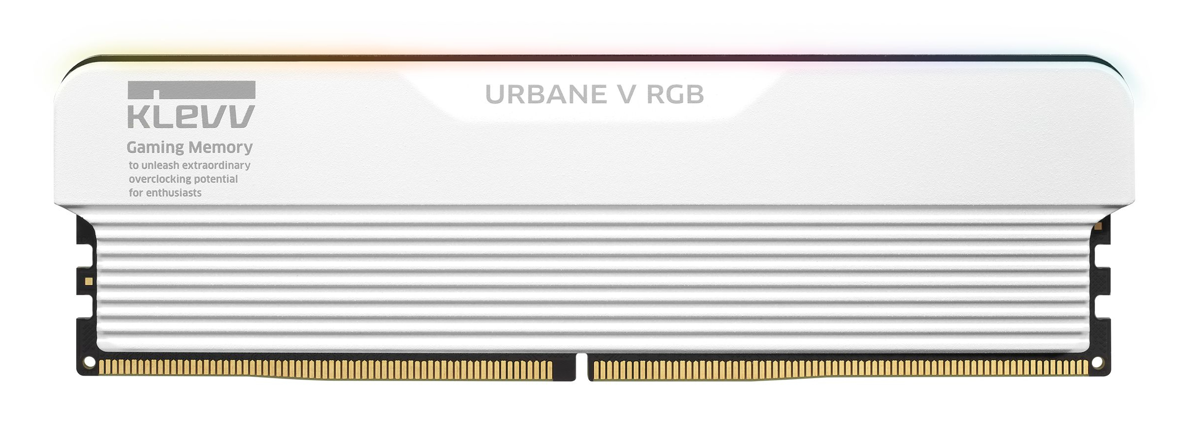 Kit Barettes mémoire 32Go (2x16Go) DIMM DDR5 Klevv Urbane V RGB 6000MHz CL28 (Blanc)