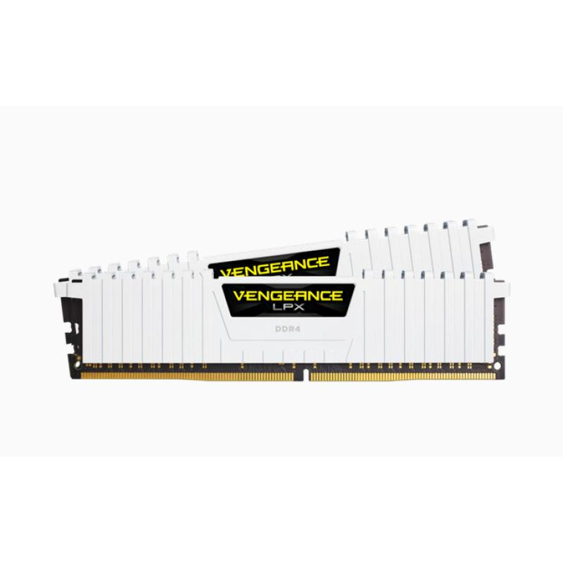 Kit Barrettes mémoire 16Go (2x8Go) DIMM DDR4 Corsair Vengeance LPX  3200Mhz (Blanc)