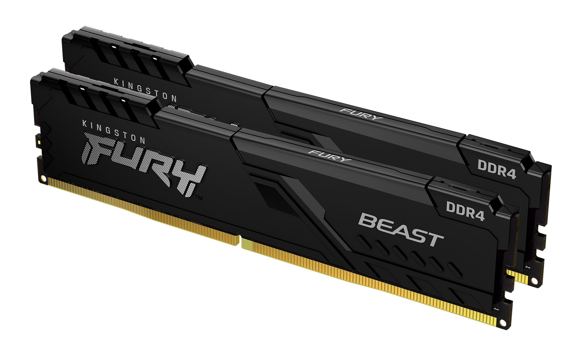 Kit Barrettes mémoire 16Go (2x8Go) DIMM DDR4 Kingston Fury  3200Mhz (Noir)