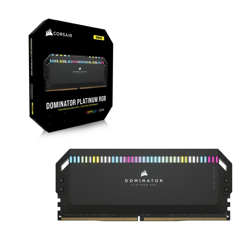 Kit Barrettes mémoire 32Go (2x16Go) DIMM DDR5 Corsair Vengeance RGB 6000MHz CL30 (Noir)
