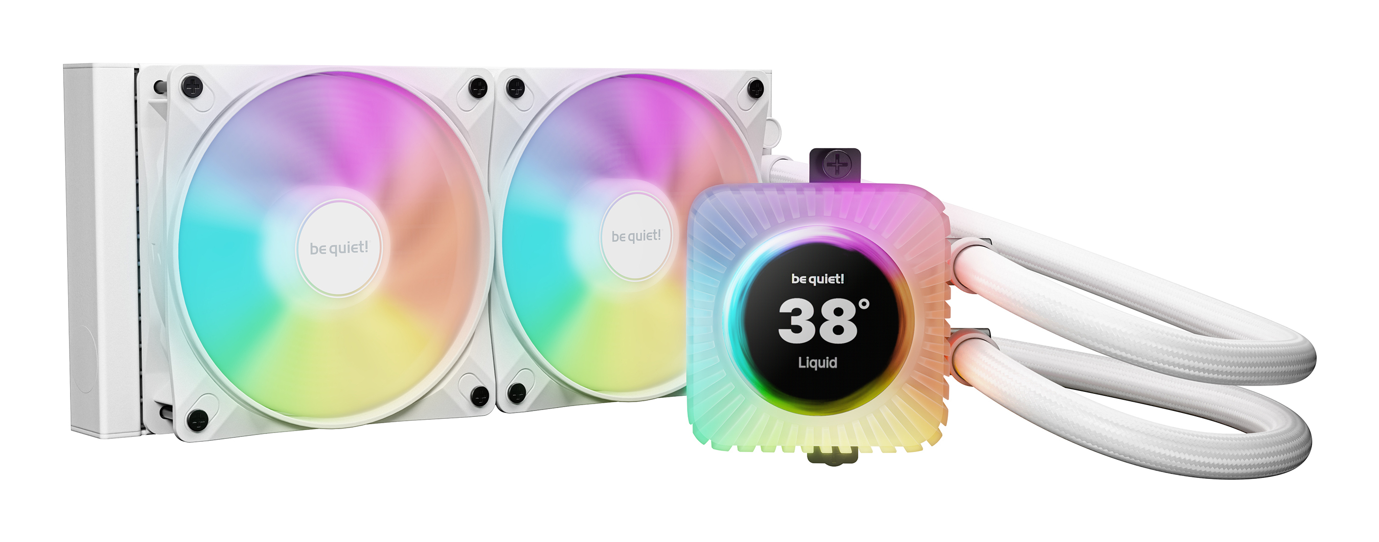 Kit Watercooling AIO be quiet! Light Loop IO LCD RGB - 240mm (Blanc)