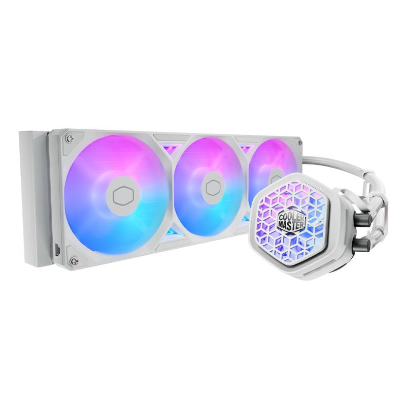 Kit Watercooling AIO Cooler Master MasterLiquid Atmos II VRM RGB - 360mm (Blanc)