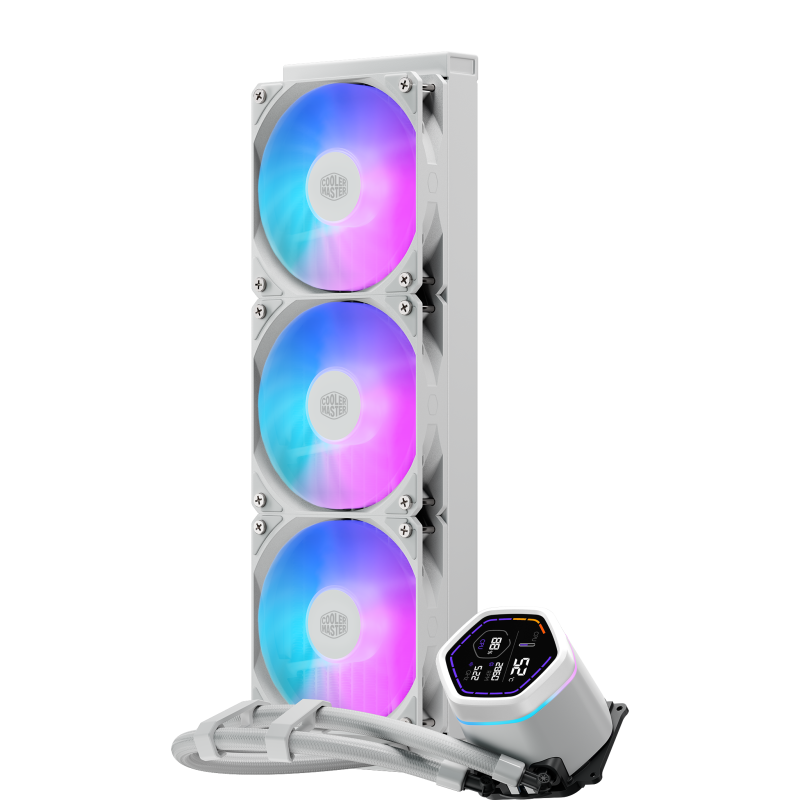 Kit Watercooling AIO Cooler Master MasterLiquid Core Nex Digital RGB - 360mm (Blanc)