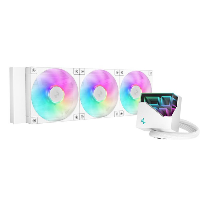 Kit Watercooling AIO DeepCool LT RGB - 360mm (Blanc)