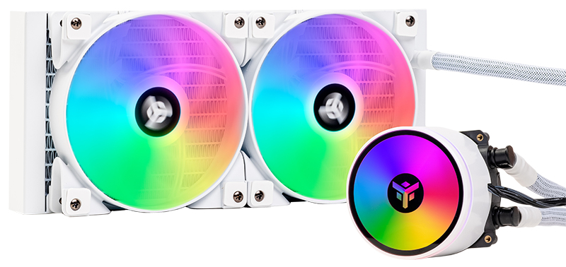 Kit Watercooling AIO iTek Evoliq RGB - 240mm (Blanc)
