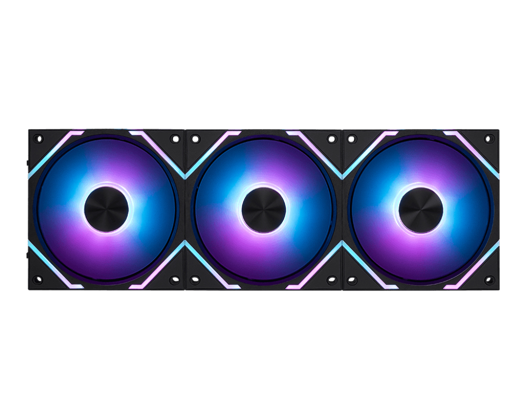 Lot de 3 Ventilateurs de boitier MSI MPG EZ120 RGB - 12cm (Noir)