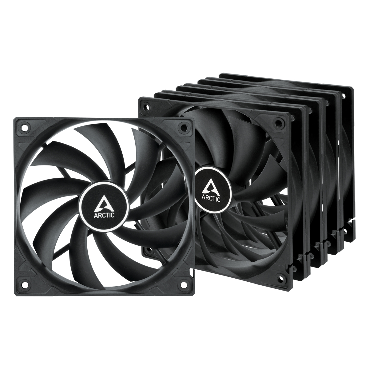 Lot de 5 Ventilateurs de boitier Arctic F12 - 12cm (Noir)