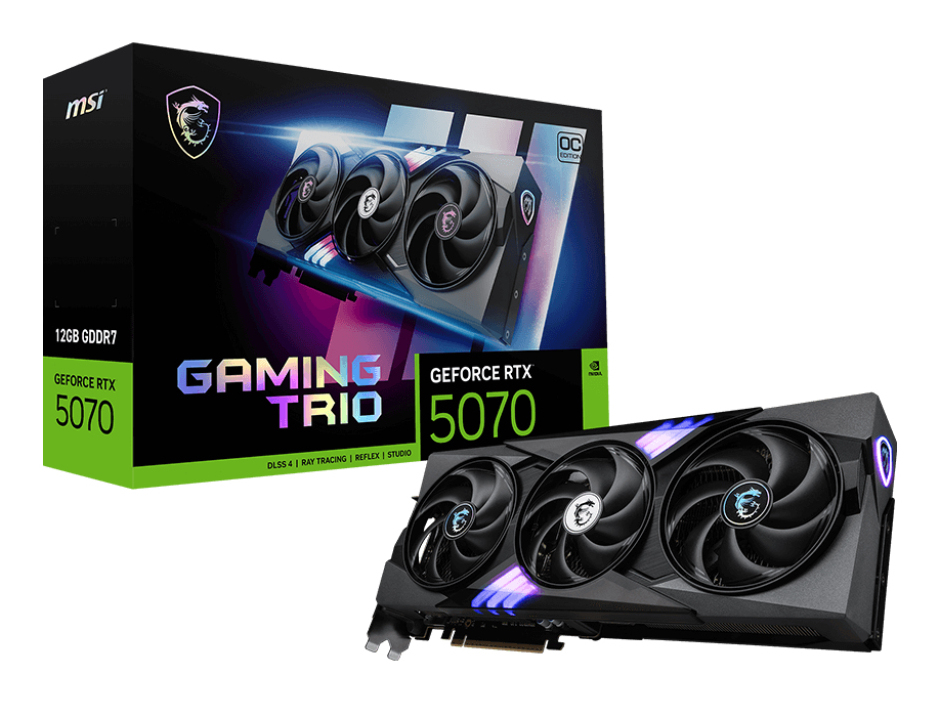 MSI GAMING GeForce RTX 5070 12G TRIO OC NVIDIA 12 Go GDDR7