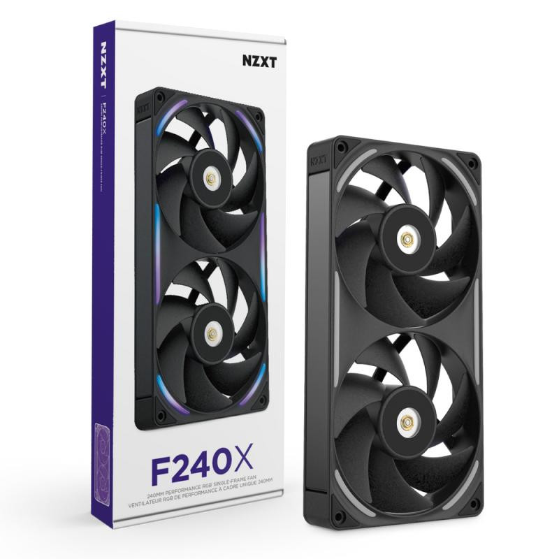 NZXT F240X Boitier PC Ventilateur 12 cm Noir 1 pièce(s)