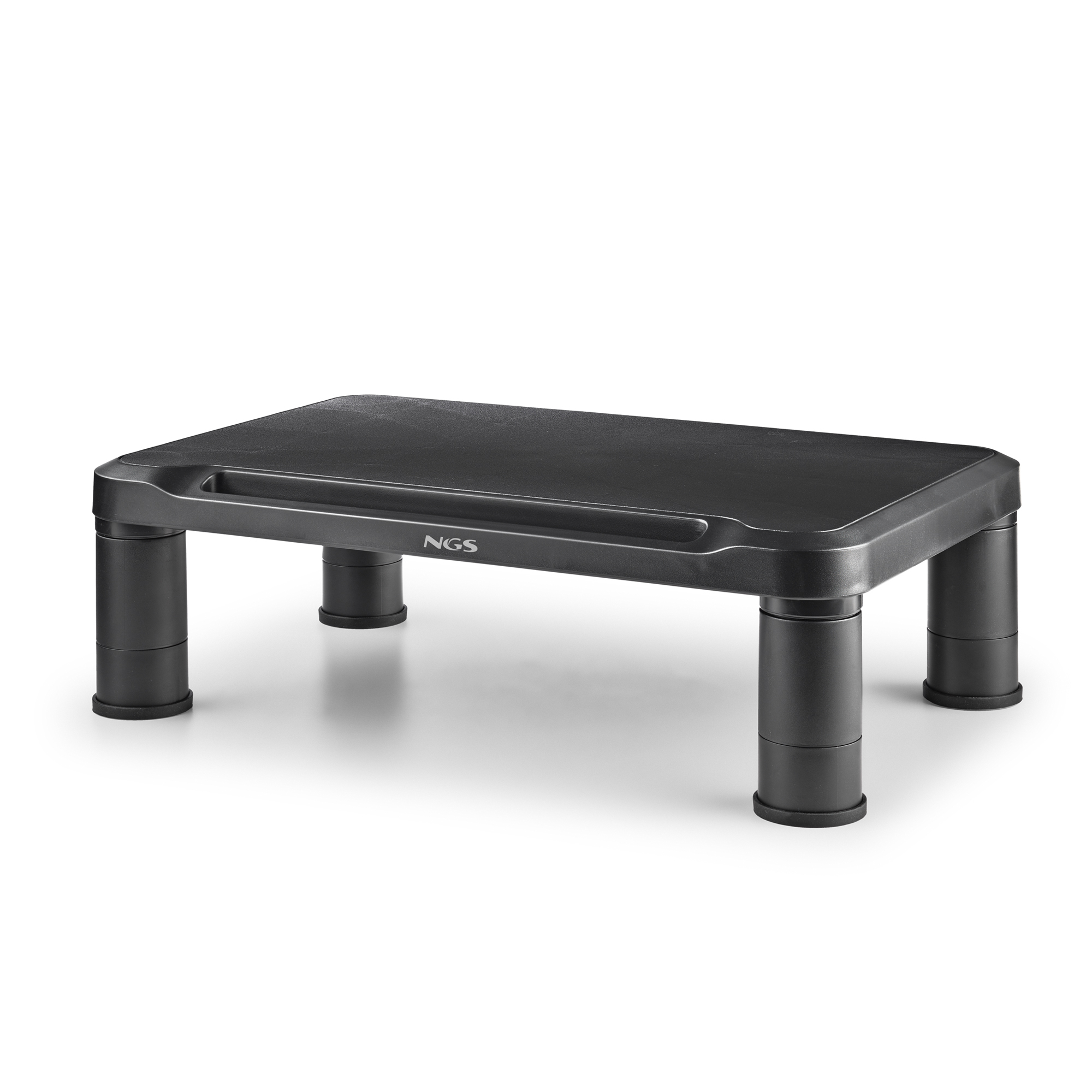 Support/Réhausseur à poser NGS Screen Stand pour écran 20kg max (Noir)