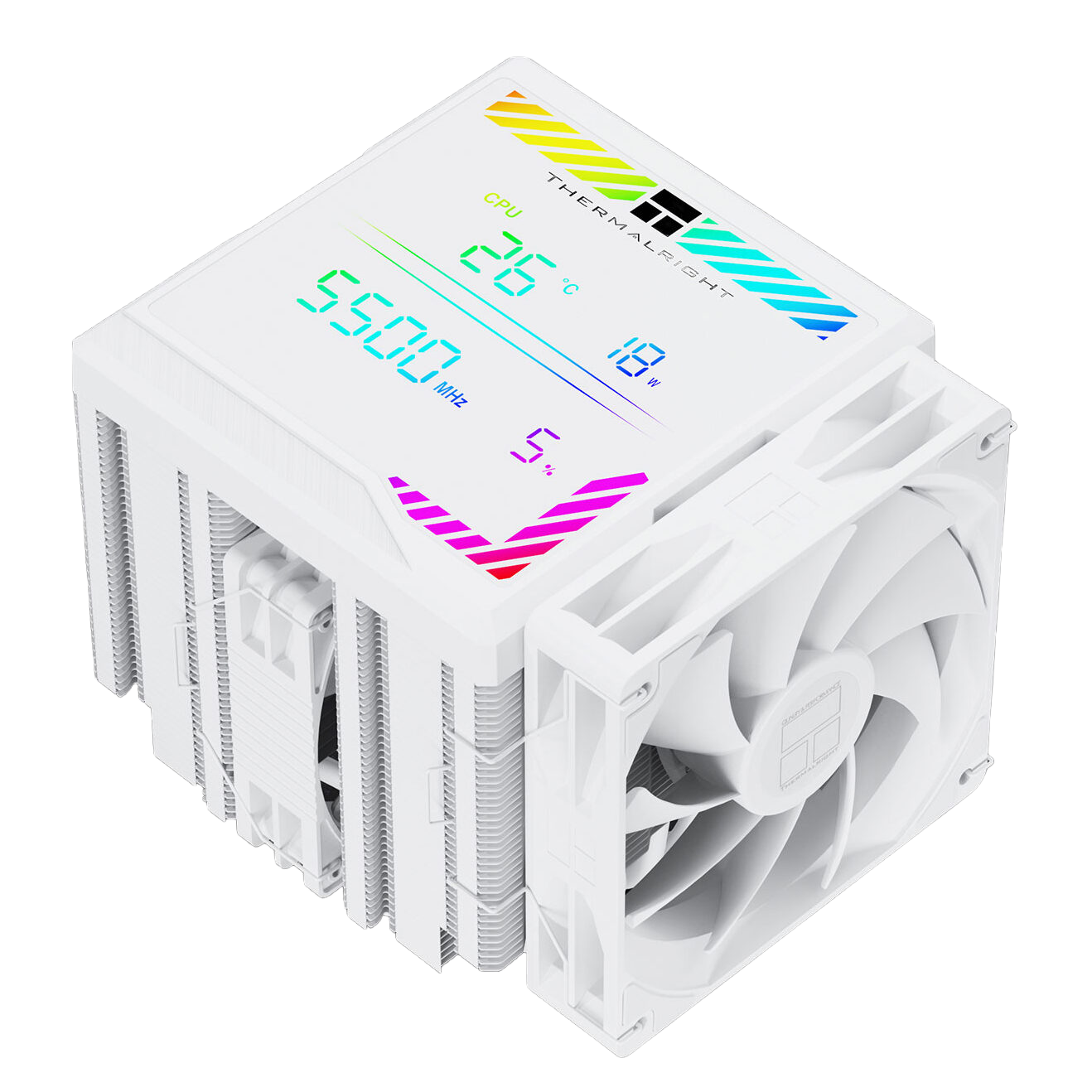 Ventilateur pour processeur Thermalright Peerless Assassin 140 Digital ARGB (Blanc)